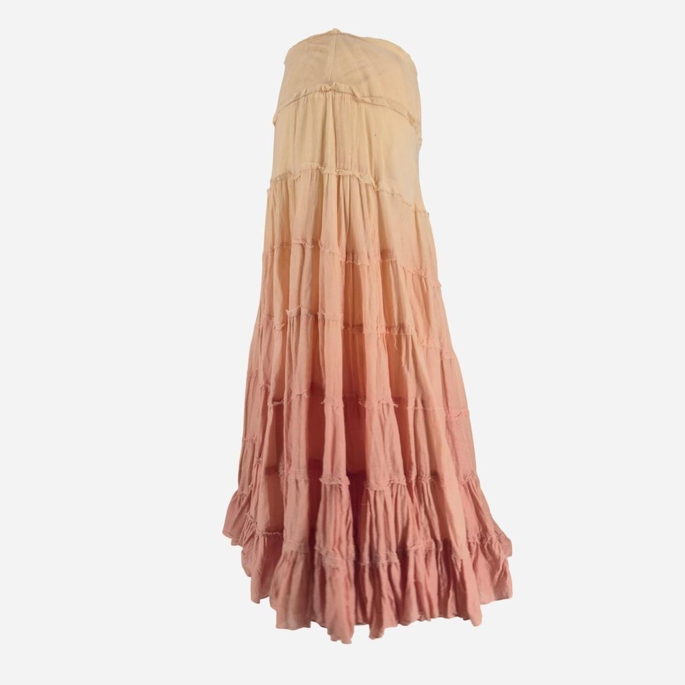 bebe peach ombre maxi skirt marked size small. - Picture 6 of 8